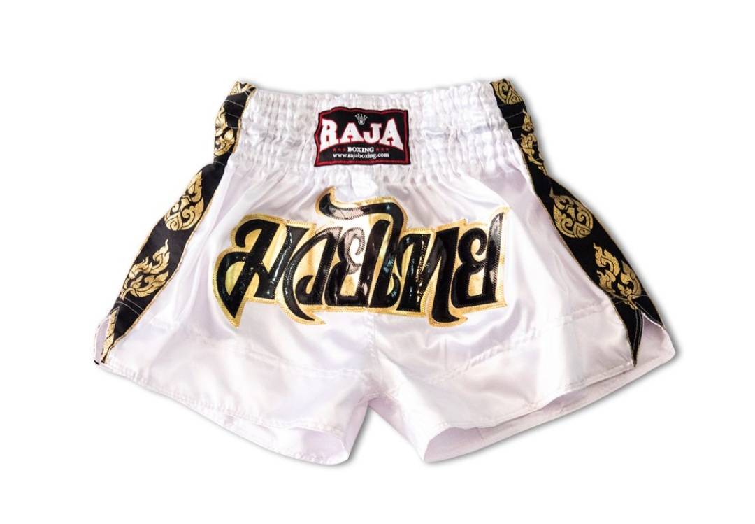 Raja Boxing Muay Thai Shorts - RTB29-5 - White