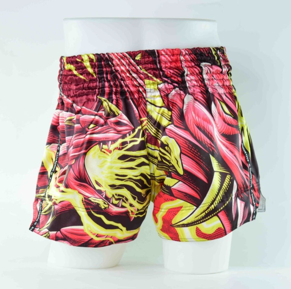 Raja Boxing Muay Thai Shorts The ICONIC "Red Dragon"