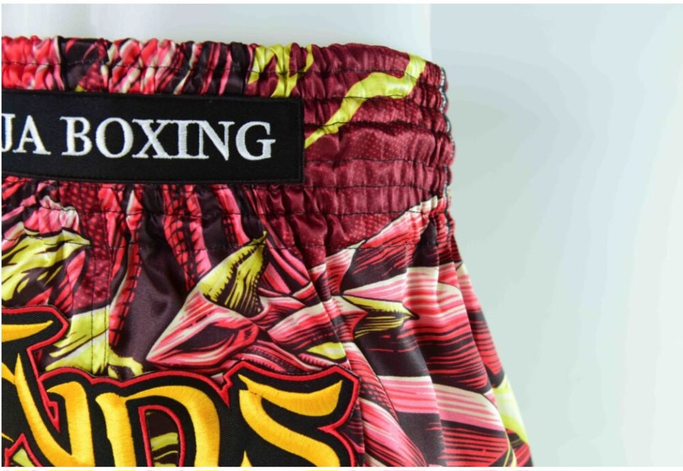 Raja Boxing Muay Thai Shorts The ICONIC "Red Dragon"