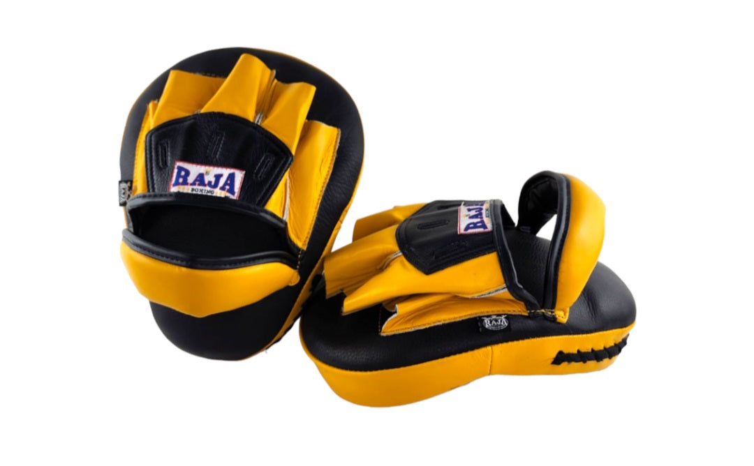 Raja Thai Boxing Focus mitt  curved design - Leather