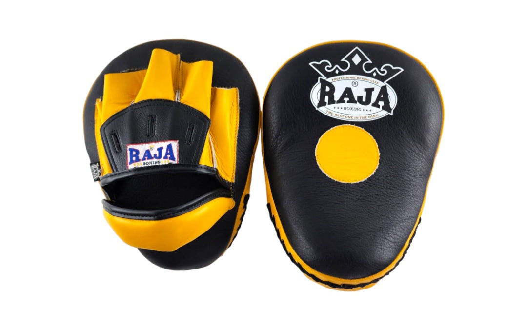 Raja Thai Boxing Focus mitt  curved design - Leather