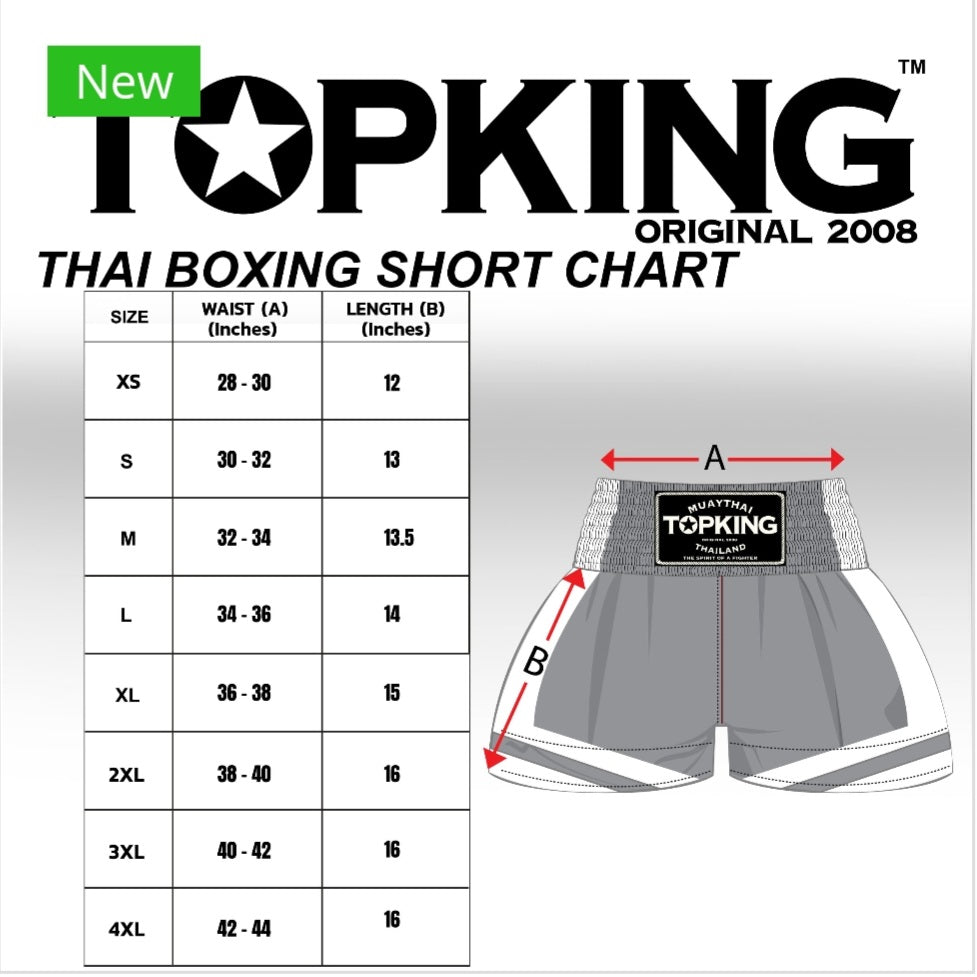 Top King TKB Thai Boxing Shorts -  TKTBS-202 - New Design