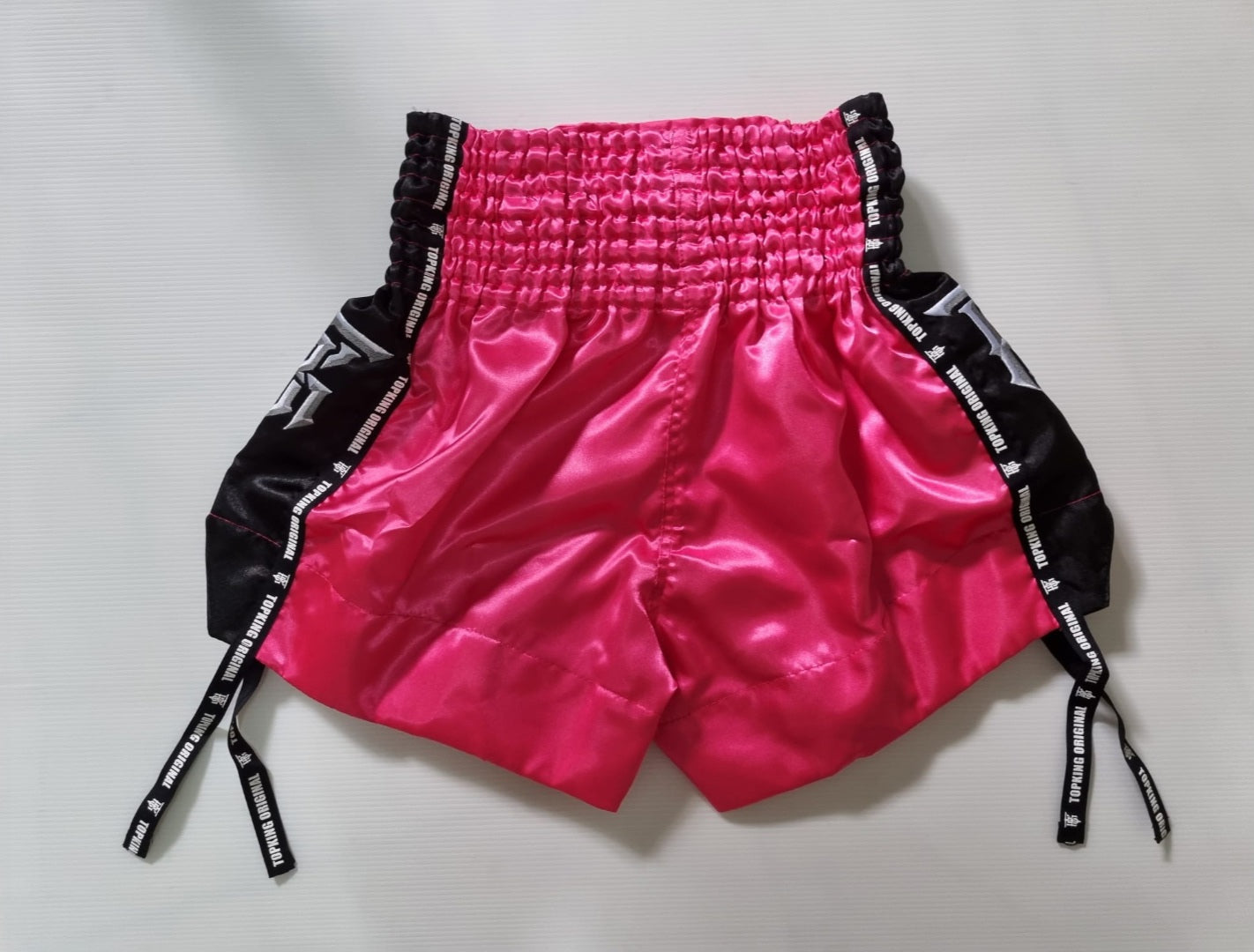 TKB Thai Boxing Shorts -  TKTBS-201- Pink/Black - Special Colour