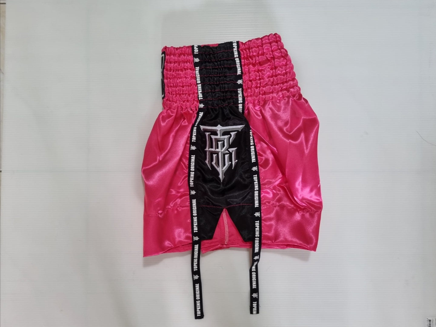 TKB Thai Boxing Shorts -  TKTBS-201- Pink/Black - Special Colour