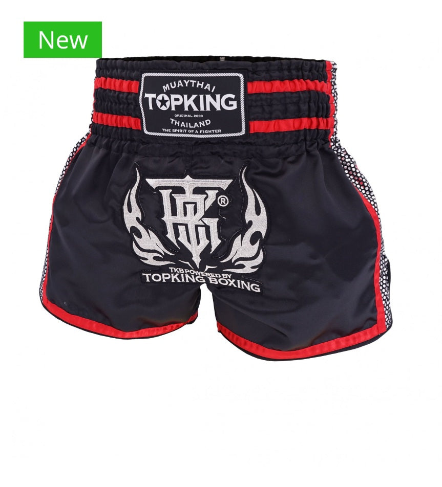 TKB Top King Thai Boxing shorts - TKTBS-239 - Black/Red