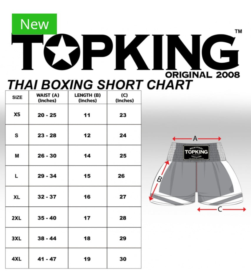 TKB Top King Thai Boxing shorts - TKTBS-239 - Black/Red