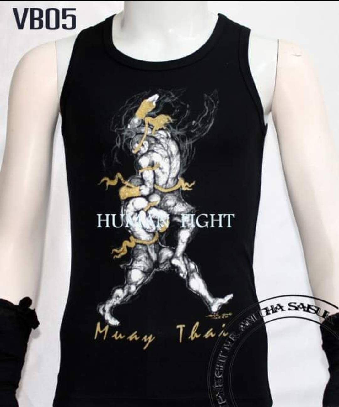 Human Fight Tthai boxing vest - Flying Elbow "Kradot Sok"