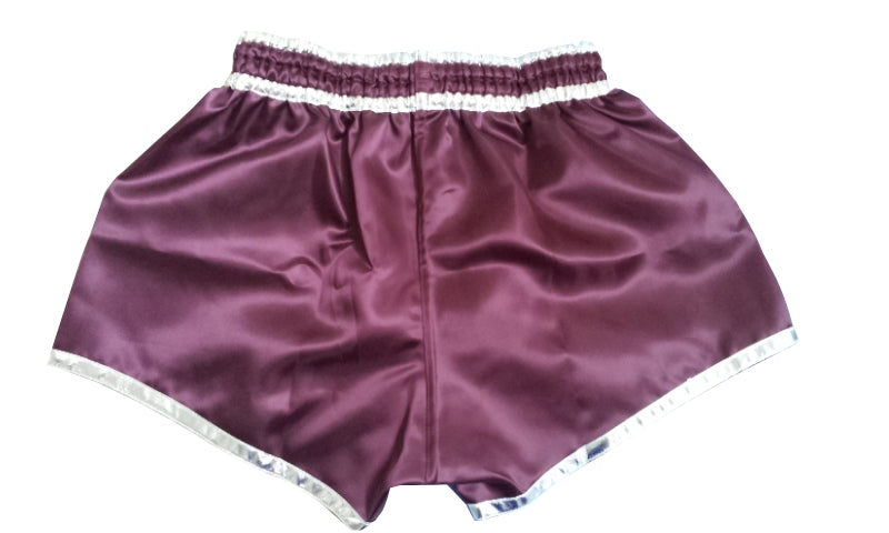 Thaismai Thai Boxing Shorts - New Lady Style - Maroon Red