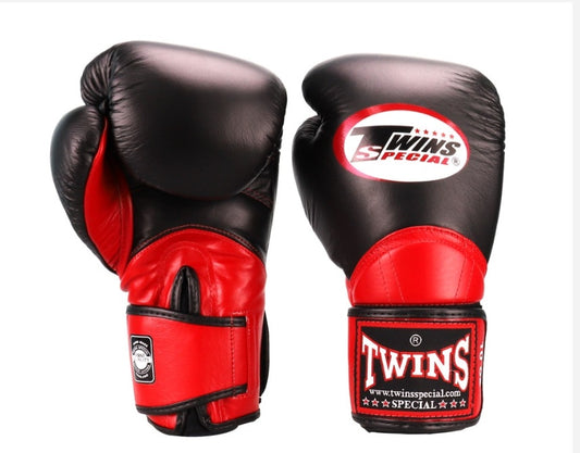 Twins Special Thai Boxing Gloves - BGVL11 - Black/Red