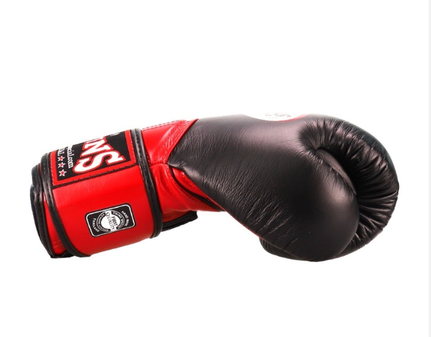 Twins Special Thai Boxing Gloves - BGVL11 - Black/Red