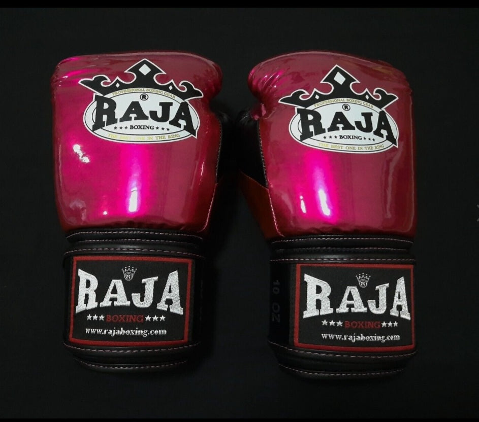 Raja Thai Boxing Gloves - Metalic Pink