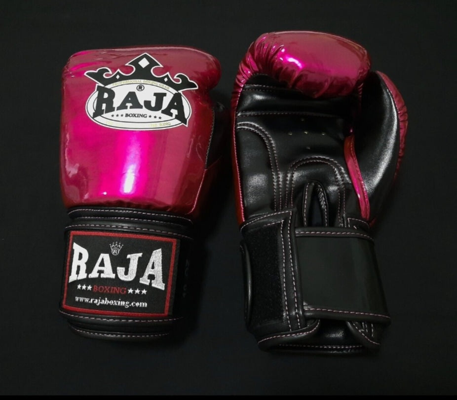 Raja Thai Boxing Gloves - Metalic Pink