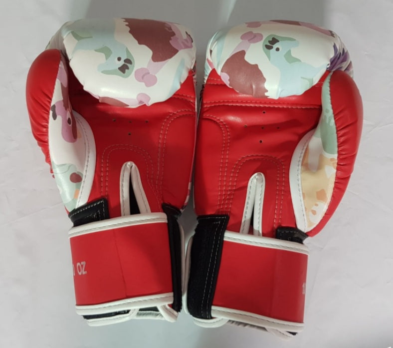 Unique Design Raja Thai Boxing Gloves  "Dinosaur" Pattern