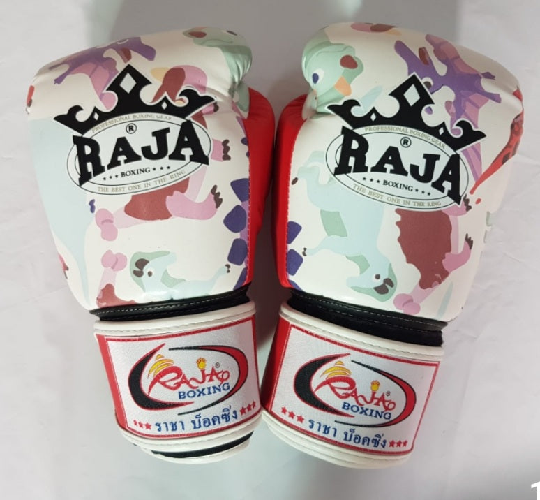 Unique Design Raja Thai Boxing Gloves  "Dinosaur" Pattern