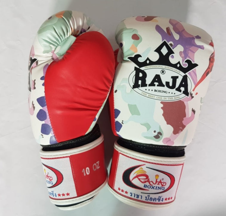 Unique Design Raja Thai Boxing Gloves  "Dinosaur" Pattern