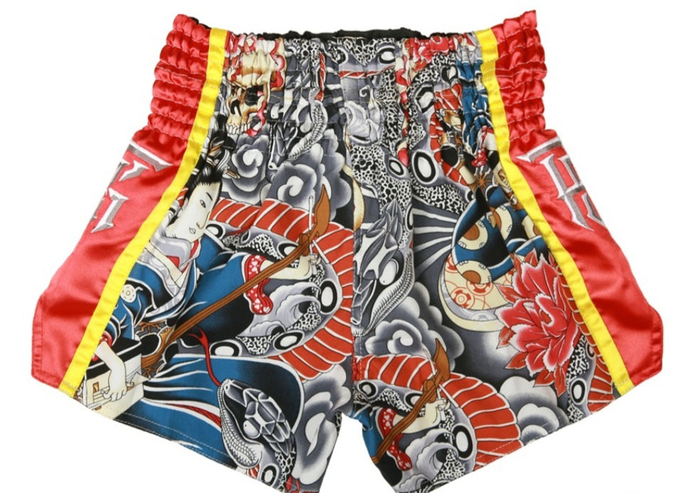 TKB Muay Thai Shorts - Yakuza Tattoo - TKTBS-206