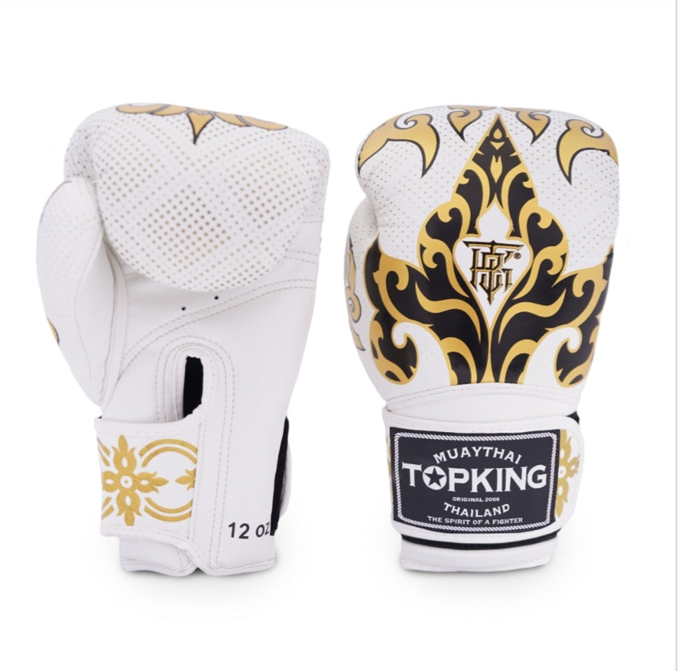 TKB Thai Boxing Leather Gloves - KANOK - Hook & Loop - TKBGKN-01