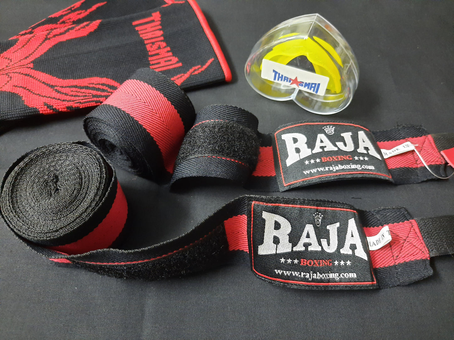 Thaismai Ankle Support/Mouth guard X Raja Elastic Handwraps