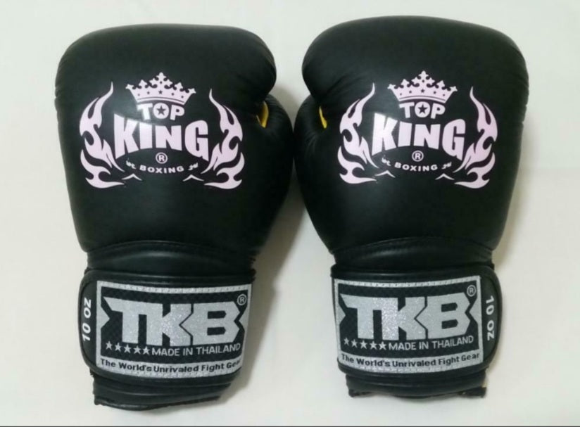 Top King - TKB - Thai Boxing Gloves - TKBGSA - Black/Yellow