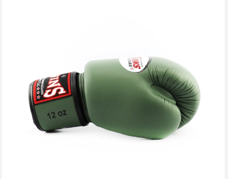 Twins Special Thai Boxing Gloves - BGVL-3 - Olive