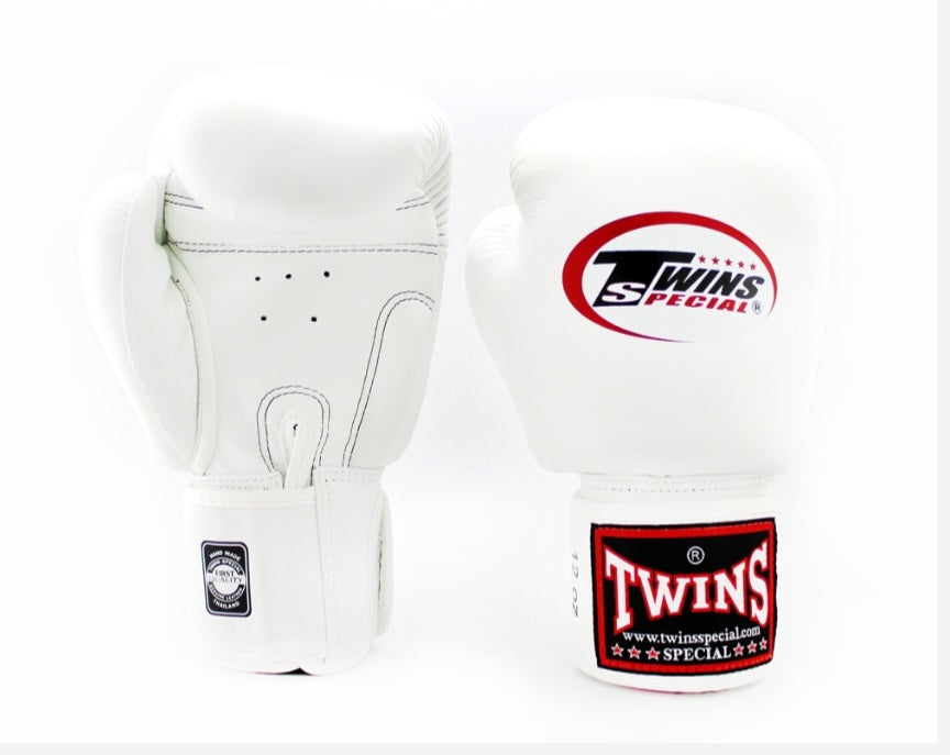 Twins Special Thai Boxing Gloves - BGVL-3 - White