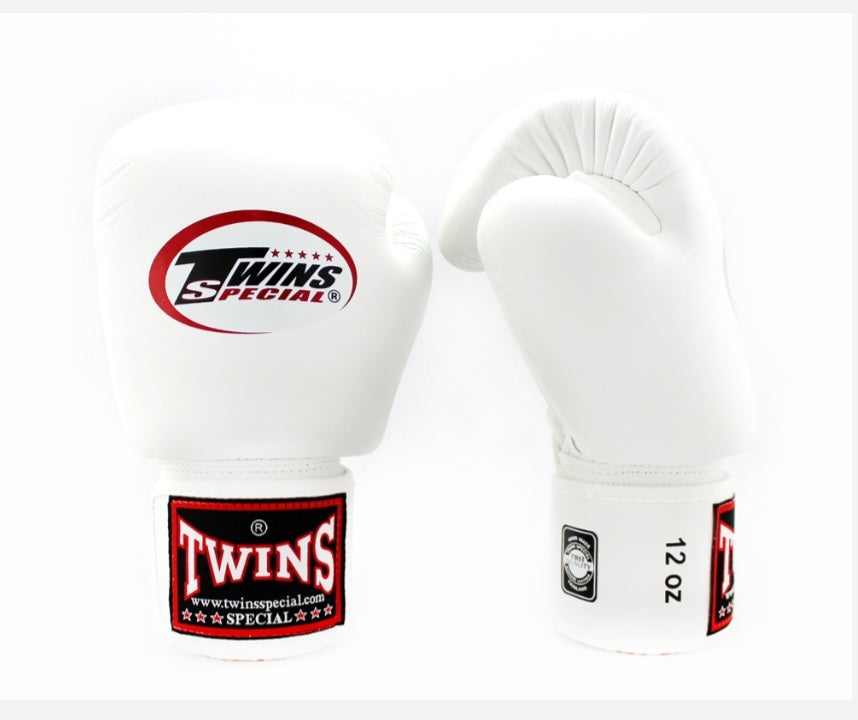 Twins Special Thai Boxing Gloves - BGVL-3 - White